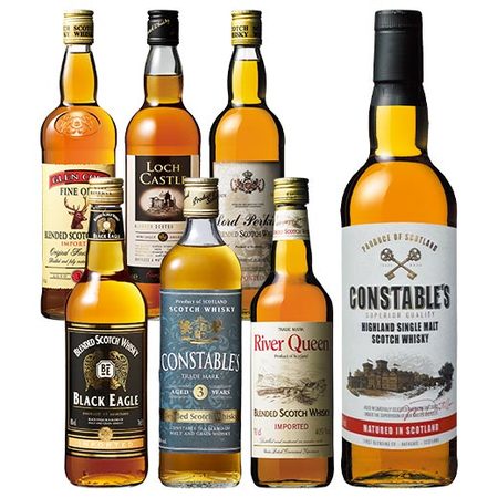 シングルモルト入り！ウイスキー飲み比べ７本セット
