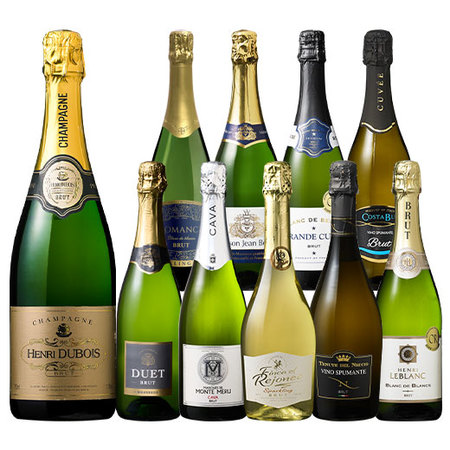 【42%OFF】シャンパーニュ入り！欧州スパークリング10本セット第12弾