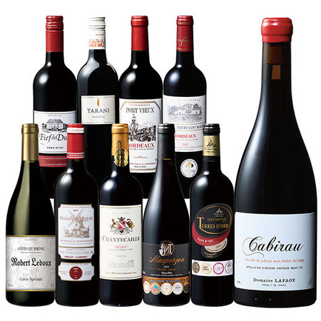 フランス各地を巡る！ラファージュ入りプレミアム赤ワイン10本セット