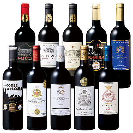 クリュ・ブルジョワシュペリュール入り！ボルドーグレートヴィンテージ赤ワイン１０本セット