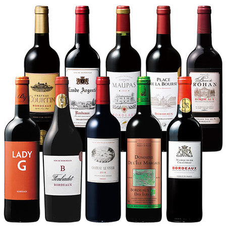 ボルドーイチオシ生産者赤ワイン１０本セット