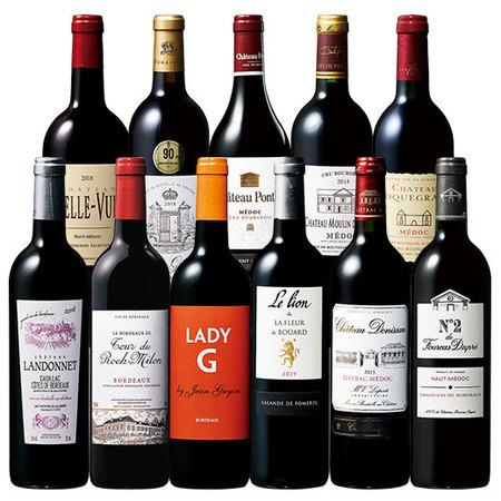 ボルドー樽熟成＆クリュ・ブルジョワ赤ワイン１１本セット