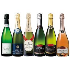 超有名生産者入り！フランス各地クレマン飲み比べ６本セット