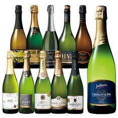 伝統製法クレマン＆金賞多数入り！世界銘醸７ヵ国スパークリングワイン１1本セット