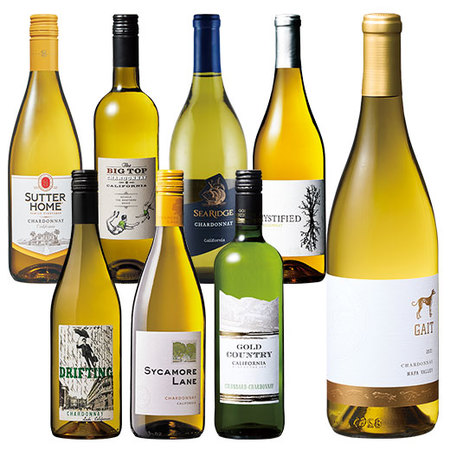 銘醸地ナパワイン入り！カリフォルニアシャルドネを存分に味わう白ワイン8本セット