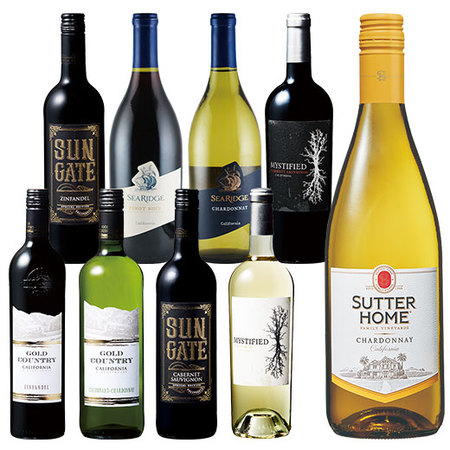 トリプル金賞・樽熟ワイン入り！銘醸地カリフォルニアお買い得赤白ワイン９本セット