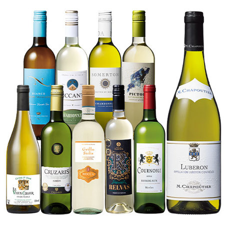 人気生産者M.シャプティエ入り！世界の白ワイン10本セット　第2弾