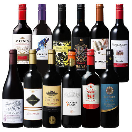 世界6ヵ国赤ワイン飲み比べ12本セット