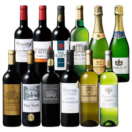 当たり年＆格上産地入り！フランス金賞赤・白・スパークリング12本セット