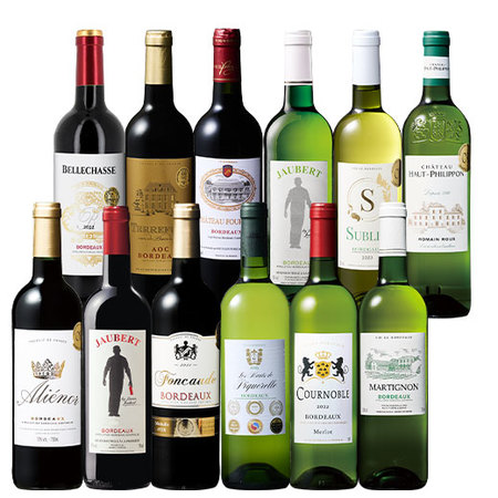 ボルドー金賞赤白ワイン１２本セット