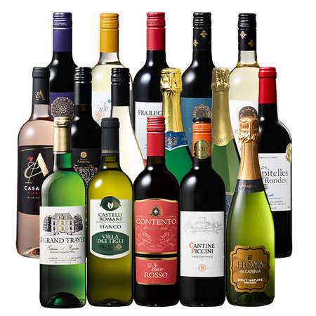 コスパ抜群！世界のデイリー赤・白・ロゼ・スパークリング１６本セット