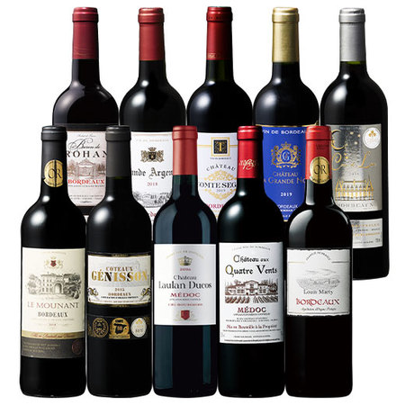 希少な2015入り！ボルドーグレートヴィンテージ赤ワイン10本セット　第2弾