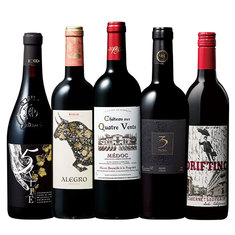 ワイン銘醸国から厳選！格上＆高評価フルボディ赤５本セット第５弾