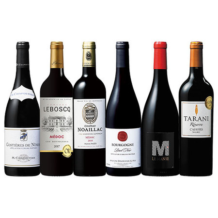 クリュ・ブルジョワ&ブルゴーニュ入り！フランス各地赤ワイン６本セット