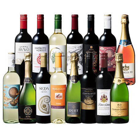 世界デイリー赤白スパークリングワイン１５本セット