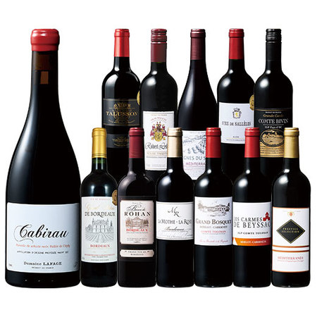 新入荷ラファージュ入り！フランス各地を巡る金賞赤ワイン12本セット