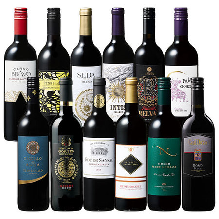 銘醸地ボルドー入り！世界7カ国赤ワイン12本セット 第2弾