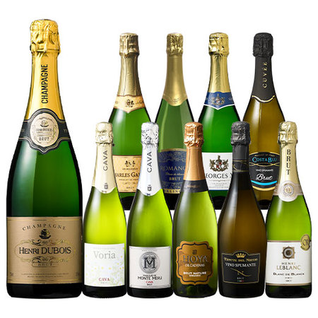 【41%OFF】シャンパーニュ入り！欧州スパークリング10本セット第14弾