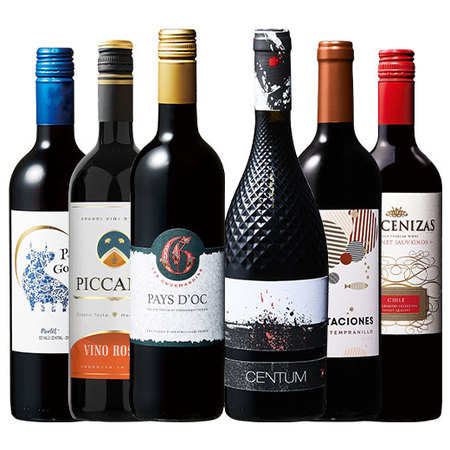 【特別送料無料】3大銘醸地入り！赤wineお試し6本セット　第8弾
