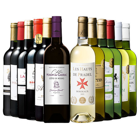 ６冠金賞&格上入り！ボルドー金賞赤白ワイン１２本セット