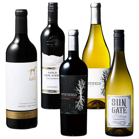 ナパ入り！銘醸地カリフォルニア赤白ワイン５本セット