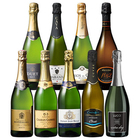 欧州三大銘醸国スパークリングワイン９本セット 第2弾