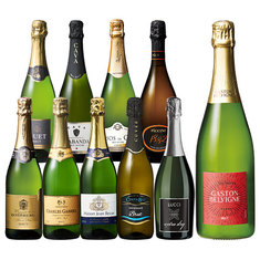 シャンパン入り欧州三大銘醸国スパークリングワイン１０本セット　第2弾