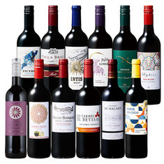 銘醸地ボルドー入り！世界８ヵ国を巡る赤ワイン１２本セット　第2弾