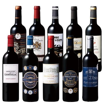 ボルドーグレートヴィンテージ飲み比べ赤ワイン１０本セット