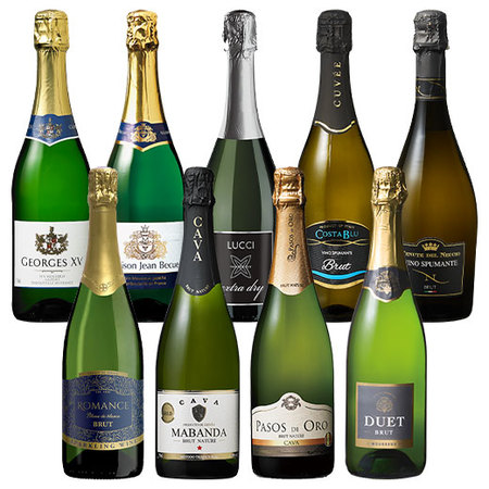 欧州三大銘醸国スパークリングワイン9本セット