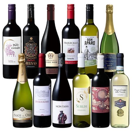 ソムリエ厳選！すべて金賞！世界赤白スパークリングワイン12本セット