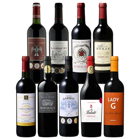 ボルドーグレートヴィンテージ赤ワイン飲み比べ9本セット