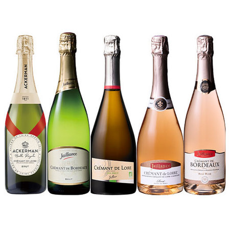 フランス各地クレマン白・ロゼ飲み比べ5本セット　第2弾