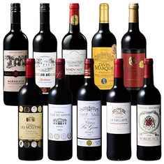 クリュ・ブルジョワ＆8冠金賞入り！ボルドー贅沢濃厚赤ワイン１０本セット