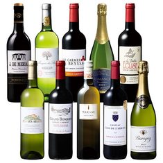 フランスデイリー赤白スパークリング10本セット