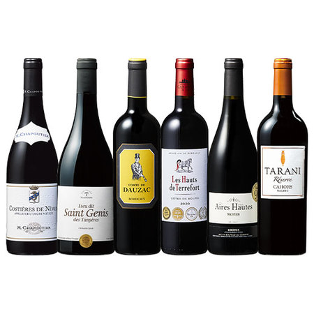 フランス４産地の格上赤ワイン6本セット