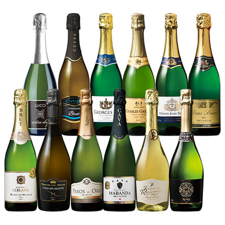 瓶内二次発酵製法入り！欧州スパークリング１２本セット