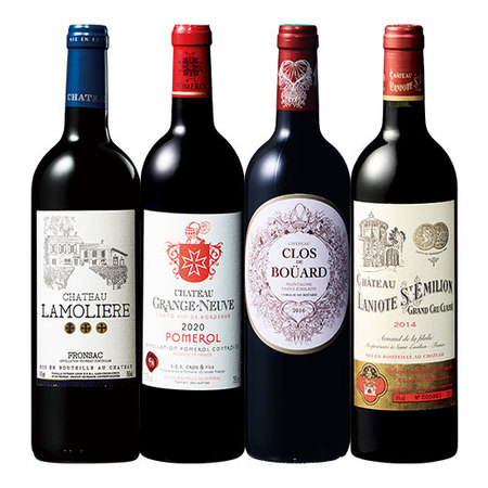 右岸３地域を堪能する贅沢赤ワイン４本セット