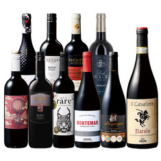 バローロ入り！世界5ヵ国赤ワイン10本セット