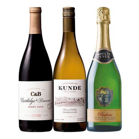 カリフォルニア赤・白・スパークリングワイン3本セット