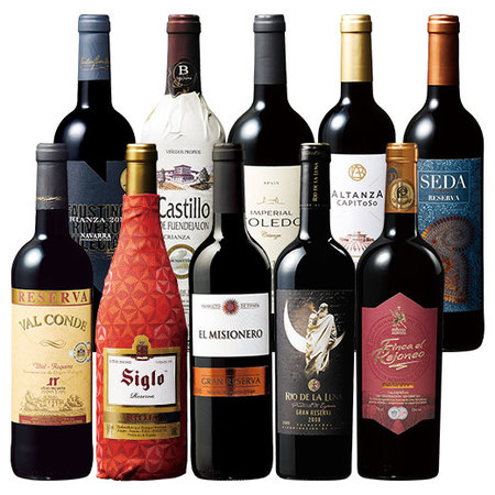 すべて樽熟！スペイン濃厚熟成赤ワイン飲みつくし１０本セット第６弾