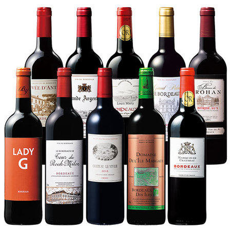 ボルドーイチオシ生産者赤ワイン１０本セット