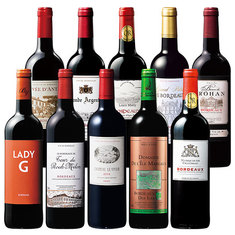 ボルドーイチオシ生産者赤ワイン１０本セット