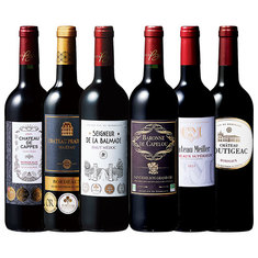 注目格上産地入り！ボルドー最強多金賞赤ワイン6本セット