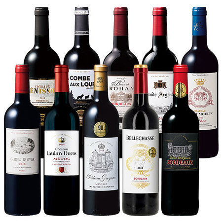 マイワインクラブ大人気商品入り！ボルドーグレートヴィンテージ赤ワイン１０本セット