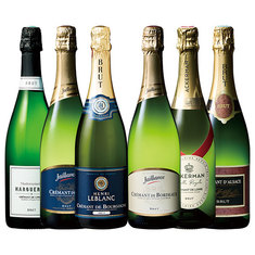超有名生産者入り！フランス各地クレマン飲み比べ６本セット