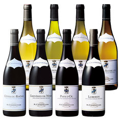 ローヌ超名門生産者Ｍ．シャプティエ　赤白ワイン８種８本セット