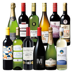 全て金賞！3大銘醸国入り！世界の赤白泡12本セット