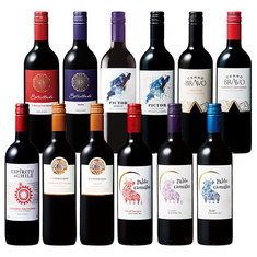 旨い・安い・ばっチリ赤ワイン12本飲み比べセット