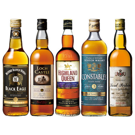 本場のウイスキー5種5本セット